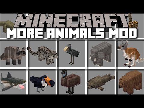 Minecraft BREED AND TAME ZOO ANIMAL MOBS MOD / DANGEROUS SHARK AND TIGER MOBS !! Minecraft Mods