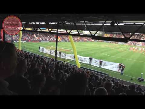 Go Ahead Eagles - VVV Venlo ( 1-0 ) 13-5-2016 | Opkomst Tifo