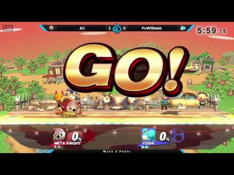 Gambit: Falln Wave 2 Pools - AC (Meta Knight) vs PoW!|Habb (Yoshi)