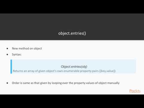 ECMAScript 2016 and Beyond New Object Features | packtpub com