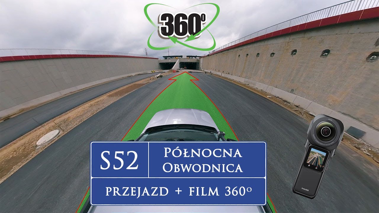 S52 Northern Bypass of Krakow route ride 360st video