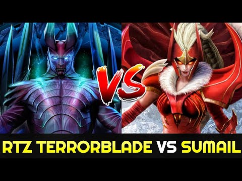 ARTEEZY Terrorblade vs SUMAIL Legion Commander - Insane Carry Battle Ranked Gameplay 7.25 Dota 2