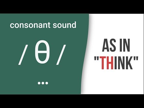 Th Consonants [θ]