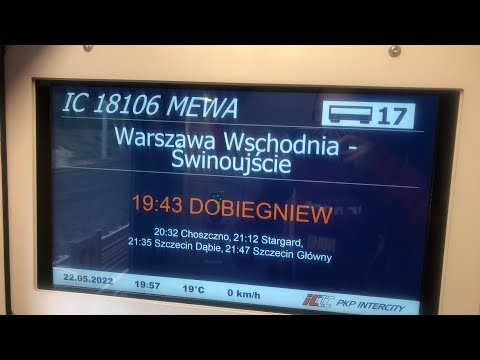 EU160-010 z IC 18106 Mewa do Świnoujścia z Warszawy Wschodniej 22.05.2022r