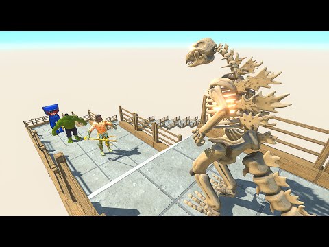 GODZILLA SKELETON DEATH FALL - Animal Revolt Battle Simulator