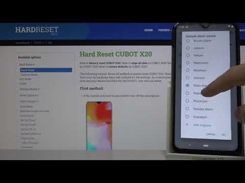 Alarm Tones on Cubot X20 – Available Sounds of Alarms