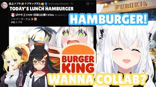 Fubuki Uses Her English to Ask Burger King for a Collab
