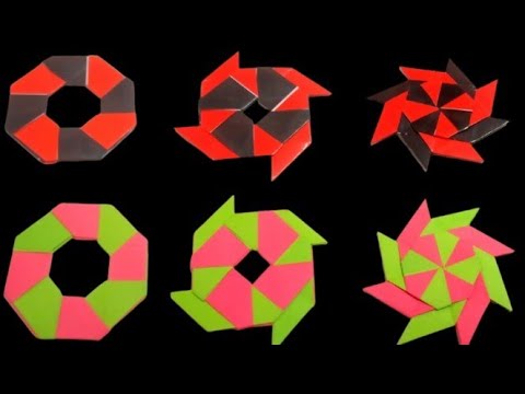KEREN bisa disetel !! PAPER Craft : Shuriken Bintang delapan| Origami Shuriken | Origami star | DIY