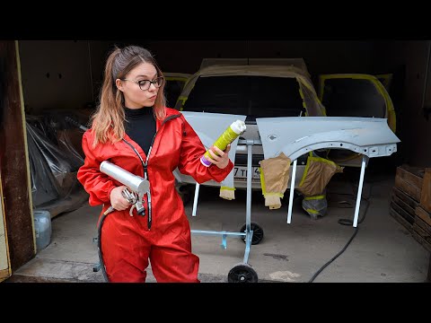 ПОКРАСИЛА тачку в ГАРАЖЕ и всё ИСПОРТИЛА! Что пошло не так?!!