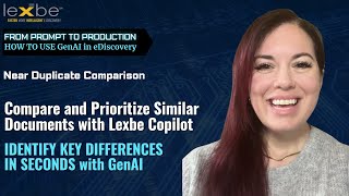 How AI Compares Near-Duplicate Legal Documents | Lexbe Copilot