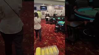 How much is a total ? each yellow is $5, each row 20 chips 🍟 lol 🤔 #poker #casino #pokerpro