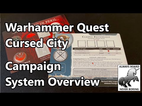 Warhammer Quest Cursed City Playthrough - A Closer Look at the Campaign System & Levelling Up Heroes