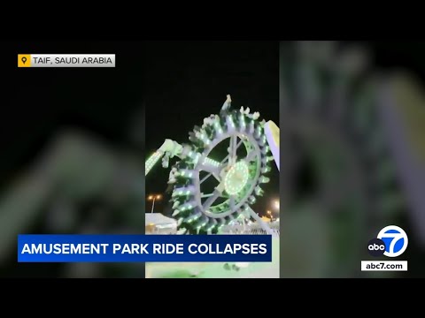 Amusement park ride in Saudi Arabia snaps mid-air