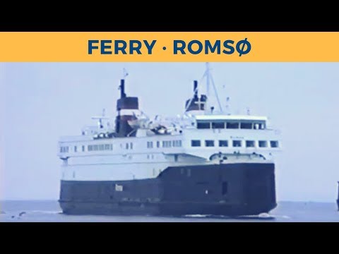 Classic Ferry Video 1995 - Arrival of ferry ROMSØ in Halsskov (DSB)