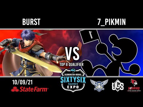Sixtysix Games - Top 8 Qualifier - Burst(Ike) Vs. 7_Pikmin(Mr Game and Watch)