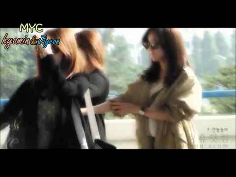 MinYeonCouple #Moment2 (T-ara Depart to Japan@Gimpo International Airport)