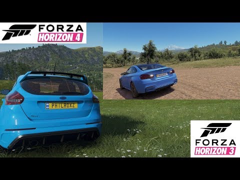 Forza Horizon 4 vs Forza Horizon 3 + Map Comparison