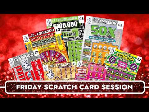 Friday Scratch Card Session 🎉🎉 50X, Triple Payout and more... 🎉🎉 £19 In Play #scratchcards