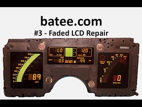 84-89 Gauge Fix #3 Sun Faded LCD Repair