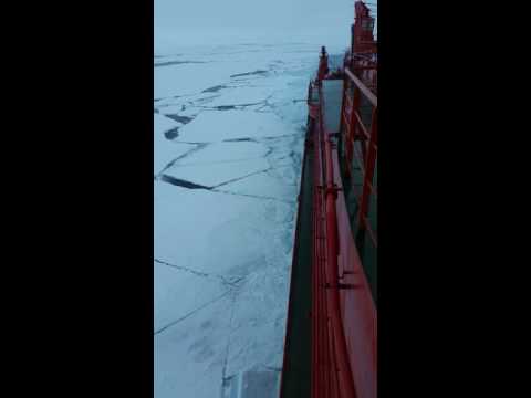 Breaking ice on 50 Years of Victory nuclear icebreaker