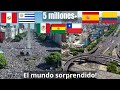 El mundo reacciona a las millones de personas festejando argentina campeón del mundo 2022