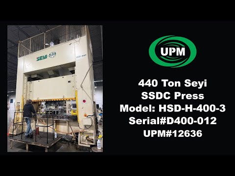 1995 SEYI HSD-H-440-3 Straight Side Double Crank Press | Universal Press & Machinery (UPM) (1)