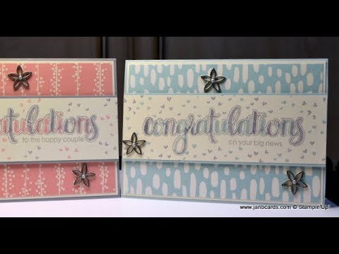 No.344 - Congratulations: 3-Step Stamping - UK Stampin' Up!