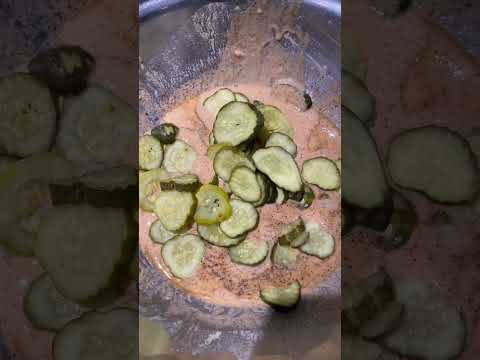 Fried Pickles for Game Day in the BlueStar Range #gameday #superbowlrecipe