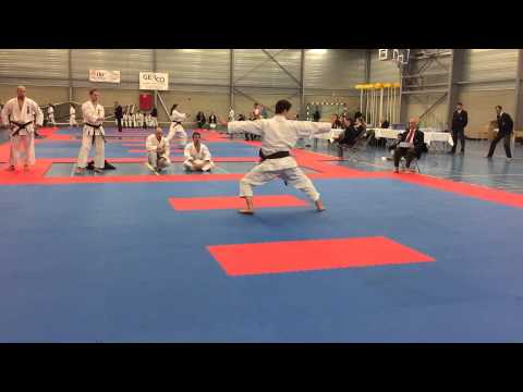 SKIF Belgium National Championship 2015 - Kata Unsū - Paul Huglo - Fourth place