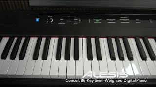 Video thumbnail for Alesis Concert 88-Key Semi-Weighted Digital Piano sound demo  | Gear4music by Gear4music Guitars
