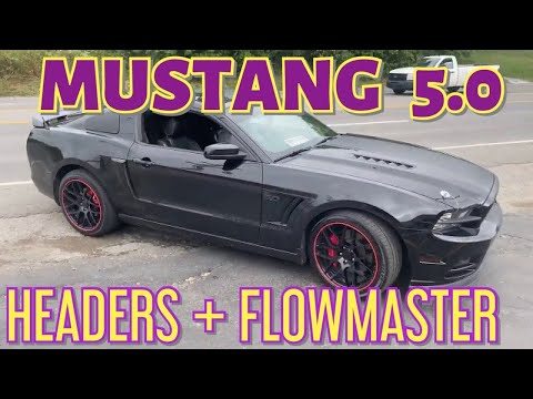 2014 Ford Mustang GT 5.0 TRUE DUAL EXHAUST mit langen Krümmern und Flowmaster Cat Back!