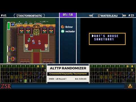 ALttPR Crossworld Keysanity Tournament: LB Round 1 - DoctorBobtastic vs waterleau