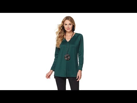 N Natori VNeck Ponte Top