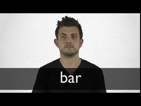 How to pronounce BAR in British English