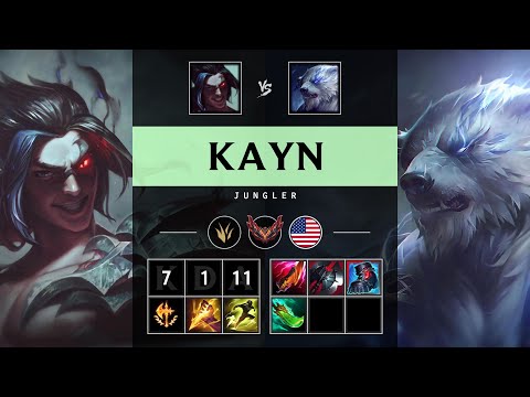 Kayn Jungle vs Volibear - NA Grandmaster Patch 25.11