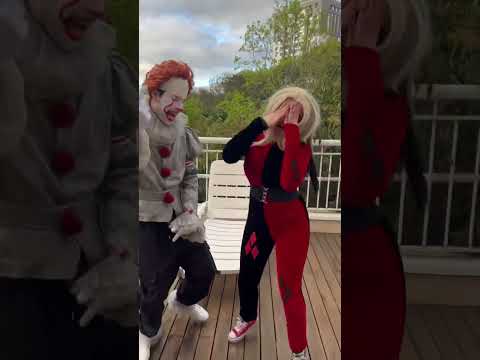 LAUGHTER OF THE EVIL CLOWN (IT AND HARLEY) ✰ #juesuaturma