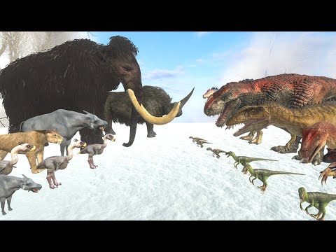 Prehistoric Mammals VS Carnivore Dinosaurs - Animal Revolt Battle Simulator