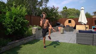 Kettlebell Bottom Up Clean with Single Leg March exercise video thumbnail