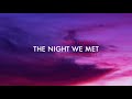 Lord Huron - The Night we met  ft. Phoebe Bridgers (lyrics)