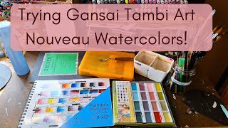Livestream: Trying Gansai Tambi Art Nouveau Watercolors!