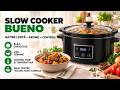 Slow cooker BUENO, 230 W, 5.6 L, vas ceramic, control timp și temperatură