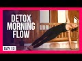 10 min Morning Yoga Flow To DETOX & DESTRESS – Day #13 (DESTRESS YOGA)