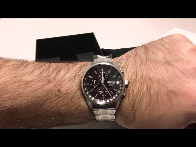 Vídeo relacionado con Seiko Reloj Analógico para Hombre de Cuarzo japonés con Correa en Acero Inoxidable SSB379P1