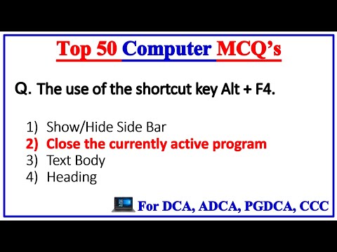 Computer Marathon Class A to Z Computer MCQ Questions