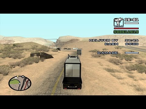 Chain Game 48 mod-GTA-Trucking Mission #7-Goods without damage to Verdant Meadows, North San Andreas