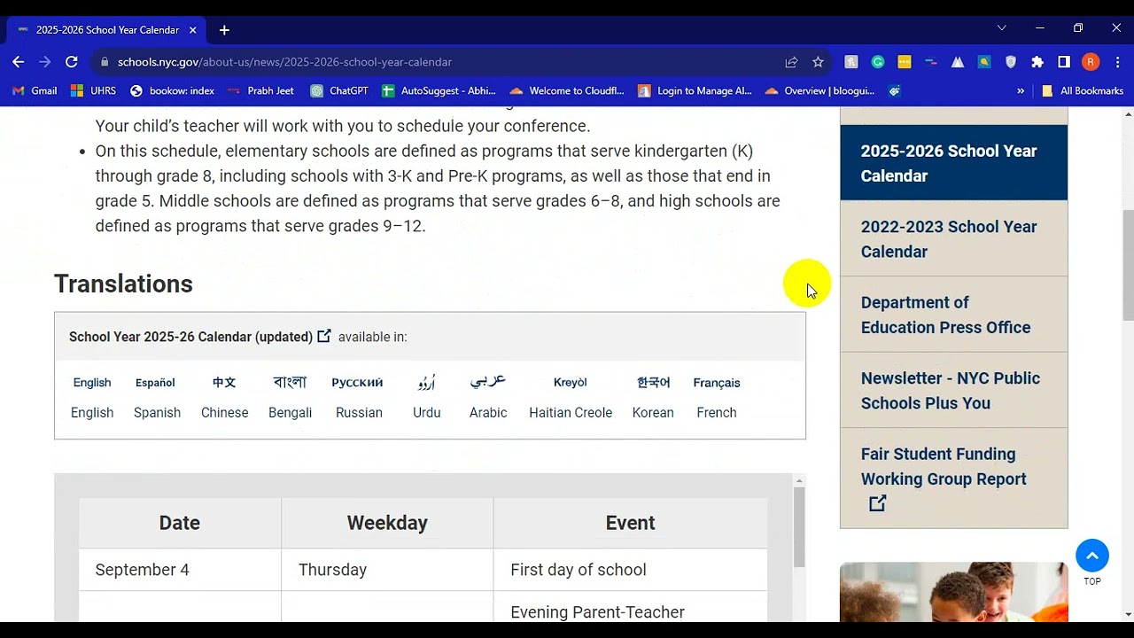 NYC Public School Calendar 2025-2026 Explained