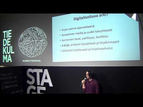 Anna Kajander: Kirja digitalisoituvassa arjessa | Helsingin yliopisto