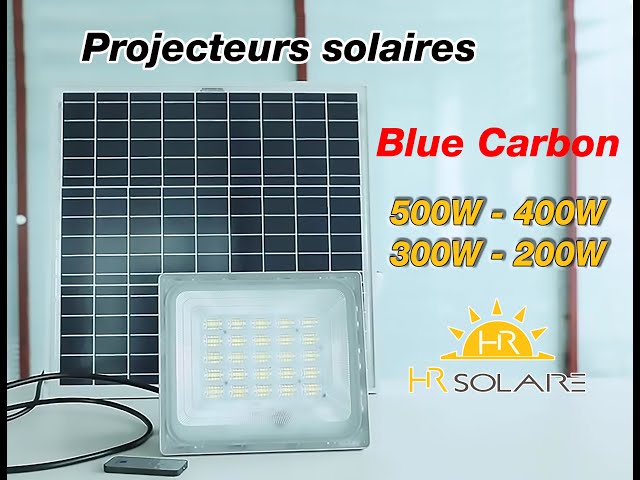Projecteur solaire 500W "Blue carbon "