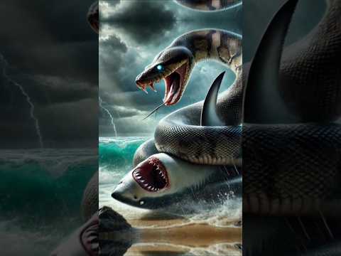 Animals Tournament Epic Battleground between Python Snake vs Octopus, Stag, Shark #animals #dinosaur