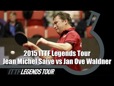 Legends Tour 2015 FULL MATCH: Jean Michel Saive vs  Jan Ove Waldner (1/2)